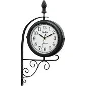 AMS Horloge murale à quartz, mouvement à quartz, 24x54x9cm, 9433