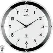 AMS Horloge murale radio, mouvement radio, D31x4cm, 5906
