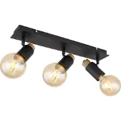 Globo Lighting Projecteur métal noir mat, 3x E27