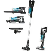 Primo PR501SV Aspirateur Balai 3-en-1 - Sans Fil - 18,5V - Gris/Bleu