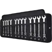 SW-Stahl 03530L Jeu de clés mixtes à cliquet 8-19 mm 12 pièces I Clés mixtes articulées I 72 dents I Clés mixtes à cliquet I Jeu de clés mixtes à cliquet