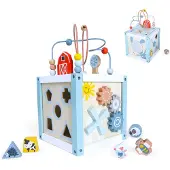 Northio Trieur de cubes éducatifs en bois + blocs ECOTOYS