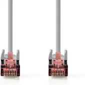 Nedis Câble réseau CAT6 | RJ45 mâle | RJ45 mâle | S/FTP | 2.00 m | Rond | LSZH / PVC | Gris | Emballé