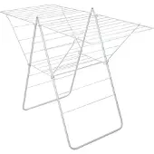 Tomado Rotterdam Droogrek 25 m Drooglijn 134x58x98 cm Wit