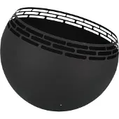Esschert Design Foyer boule rayé noir