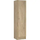 Dmora Fox Armoire 1 porteReproduction chêne structuré.