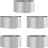 vidaXL Pots de jardin 5 pcs Argent 40 x 40 x 20 cm Acier galvanisé