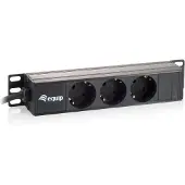 Equip 3-Outlet German Power Distribution Unit, 10" (unité de distribution d'alimentation allemande à 3 prises)