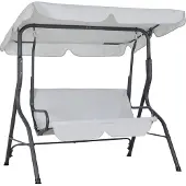 Casaria Balancelle de jardin gris clair