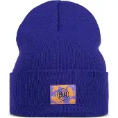 Buff Knitted Beanie Bleu Enfants