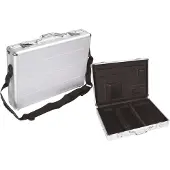 Perel Mallette pour ordinateur portable en aluminium - 425 X 305 X 80 Mm - 10,3 L