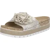 Rieker Mule or / gris / blanc