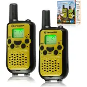 Bresser Walkie-Talkie Set für Kinder (6 km), Talkie walkie, Jaune