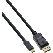 InLine 64125 Câble écran USB, USB Typ-C prise à DisplayPort prise (DP Alt Mode), 4K2K, noir, 5m