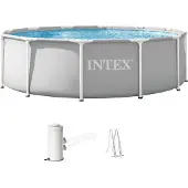 Intex Piscine 26716GS Prism Frame avec pompe de filtration GS et échelle (366 x 99 cm)