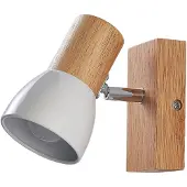 LINDBY Applique Murale , Thorin, dimmable, Bois, Salon / séjour, Bois, Scandinave