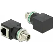 DeLOCK Adaptateur réseau M12 8 broches codé X vers prise RJ45 - Delo