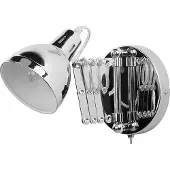 Beliani Applique métal argenté 33 cm bras en ciseaux abat-jour réglable industriel brillant