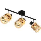 Globo Lampe murale Mali 3-noir clair avec capuchons