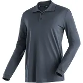 Maier Sports Ulrich Long Sleeve Polo Gris XL Homme