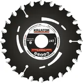 Kreator Lame de scie circulaire HSS pour bois tendre et dur Ø 120 mm avec 24 dents KRT020306