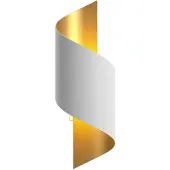LINDBY Desiro Applique Murale White/Gold - Lindby