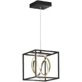 FISCHER&HONSEL GMBH Lampe suspendue noire Gisi avec de l'or