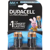Duracell Ultra Power alkaline AAA-batterijen 4 stuks