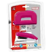 Novus LOT perforateur et agrafeuse Evolution Twin Set fresh , rose