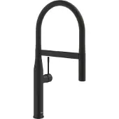 GROHE Mitigeur monocommande pour évier ESSENCE 1/2Z bec en U douchette professionnelle phantom black