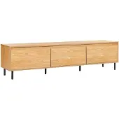 Beliani Meuble Tv Bois Clair Nikea