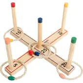 Home>it HOME It Jeu d'anneaux amusant en bois d'épicéa pour l'extérieur