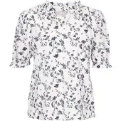 Usha Chemisier noir / blanc