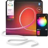 Philips Ruban Led Omniglow De 3 M Omniglow Transitions Couleurs Et Lumière Uniformes. Lumière Blanche Intense 2 700 Lumens