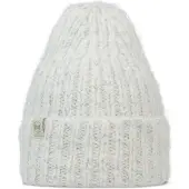 Buff Knitted & Fleece Beanie Blanc