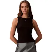 Calvin Klein Jeans Haut 'Tank' noir / blanc