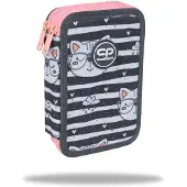 CoolPack Sac à crayons à 2 compartiments avec accessoires Jumper 2 Catnip