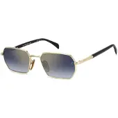 David Beckham Lunettes de soleil - - DB 1174/S RHL/1V - Métal doré - Verres dégradés UV400 - Forme ronde