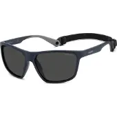 Polaroid Lunettes de soleil pour homme PLD 7040/S bleu mat 59/14/140