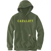 Carhartt Rain Defender Logo Graphic, sweat à capuche ,Vert/Jaune ,M