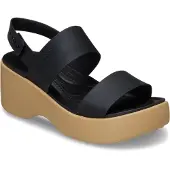 Crocs Sandales beige / noir chiné