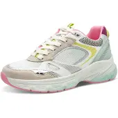 Tamaris Baskets basses beige / curry / gris / blanc