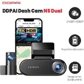 DDPai N5 Dual Gps Wifi 4K Video Recorder + Rear Camera