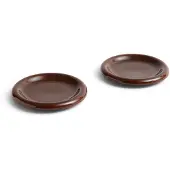 HAY Barro Assiettes Ø18 cm - Lot de 2 Burgundy