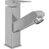 vidaXL Mélangeur lavabo avec douchette extractible Argenté 157x172 mm