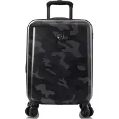 Heys Black Camo Fashion Spinner -matkalaukku, Valise, Noir
