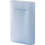 Muuto Ridge Vase Light Blue Frosted Glass | H: 48.5 cm