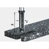 Festool Fraise à rainurer avec plaquettes réversibles HW S12 D14/45 - - 491110