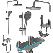 REA Kit De Douche Savio Led Titanium