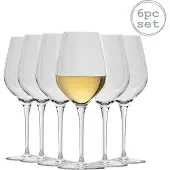 Bormioli Rocco Lot de 6 verres à vin Rocco Inalto Tre Sensi Medium - 430 ml